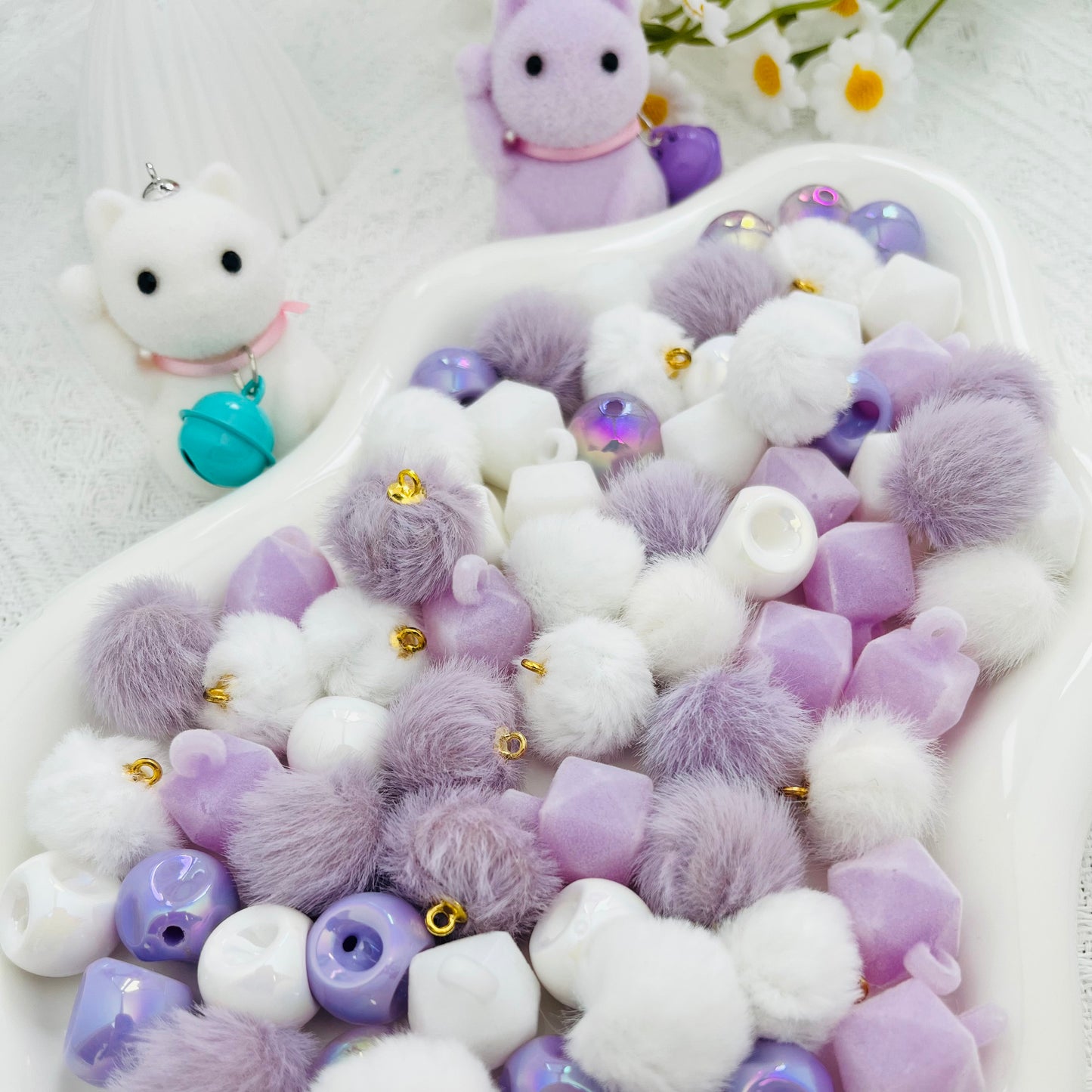 B05ふわふわ福猫ビーズ(5種類入り)