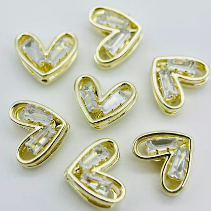 Ｙ52キラキラ ゆがみハートパーツ