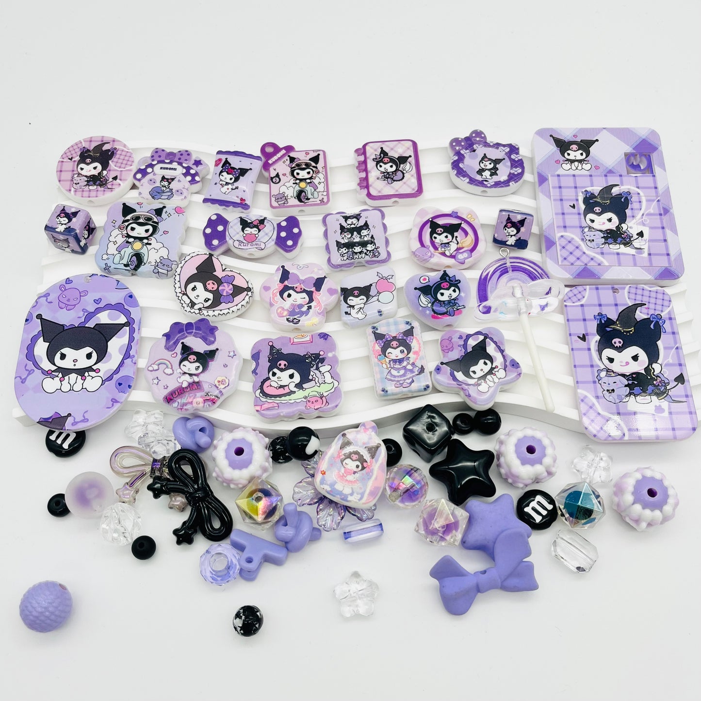 B10パープルクロミミックスビーズ（30種以上入る）