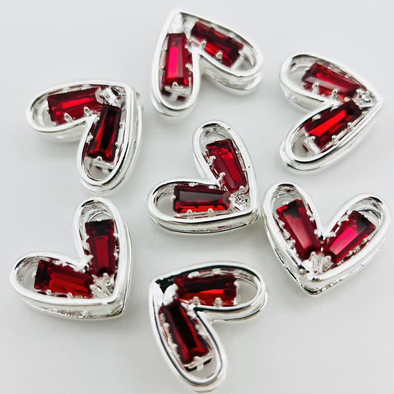 Ｙ52キラキラ ゆがみハートパーツ