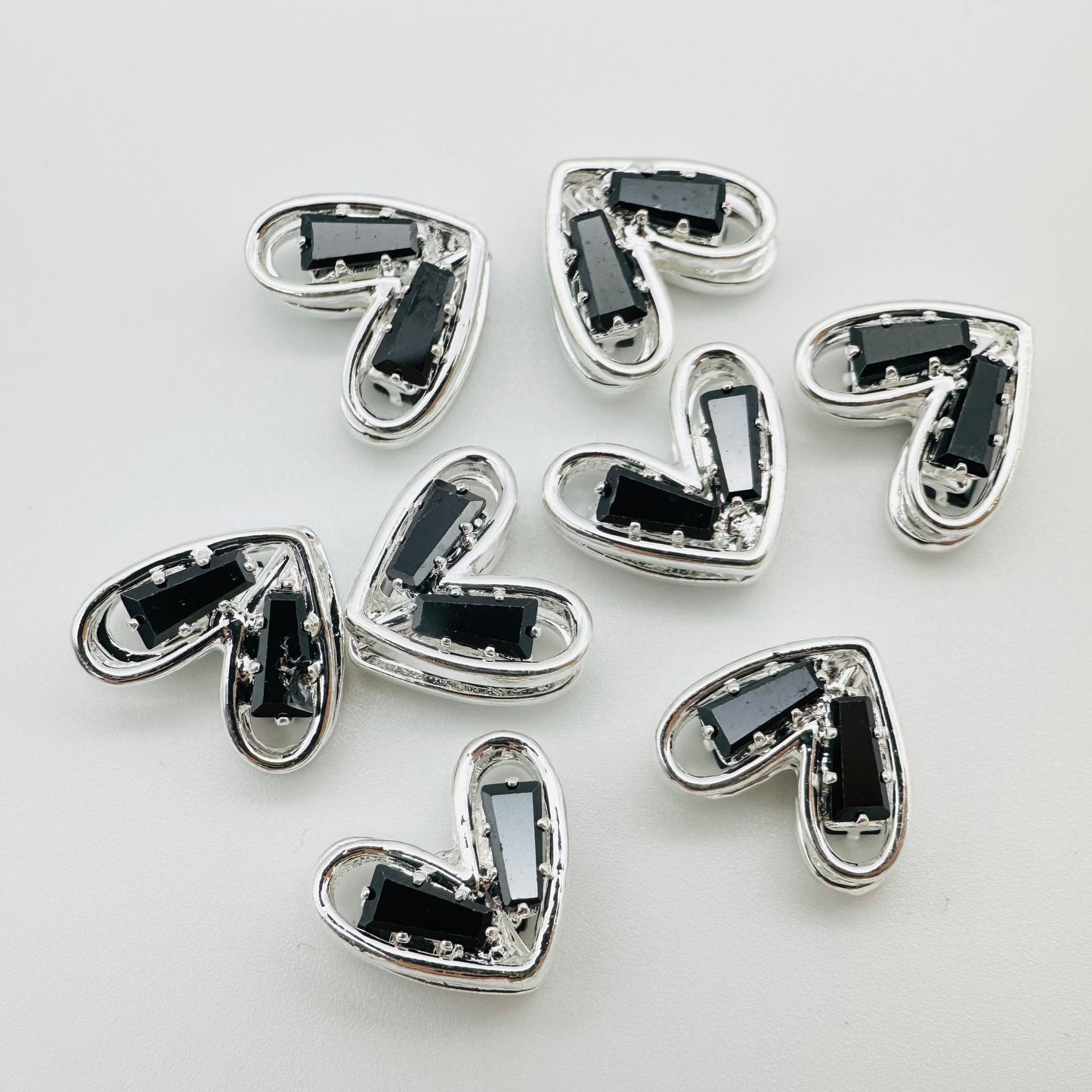 Ｙ52キラキラ ゆがみハートパーツ