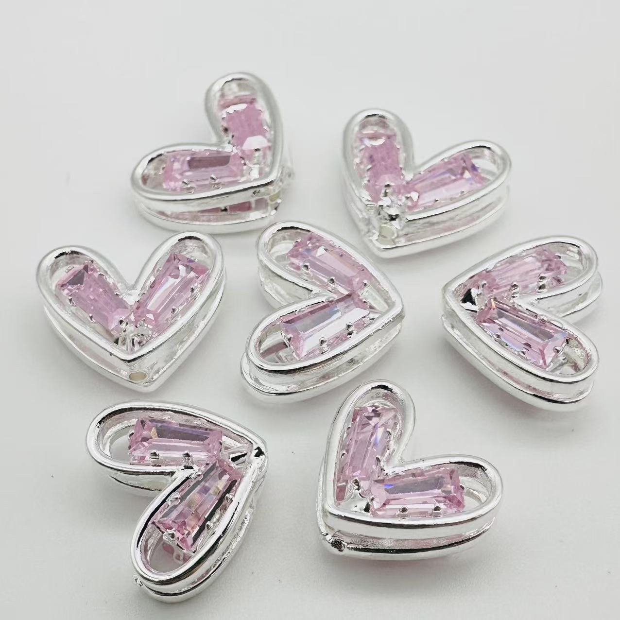 Ｙ52キラキラ ゆがみハートパーツ