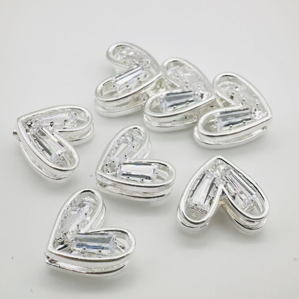 Ｙ52キラキラ ゆがみハートパーツ