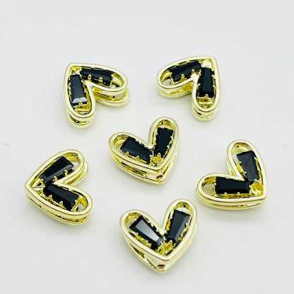 Ｙ52キラキラ ゆがみハートパーツ