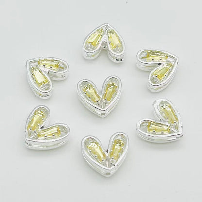 Ｙ52キラキラ ゆがみハートパーツ