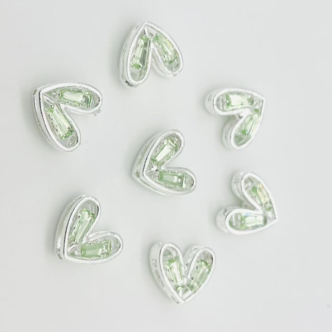 Ｙ52キラキラ ゆがみハートパーツ