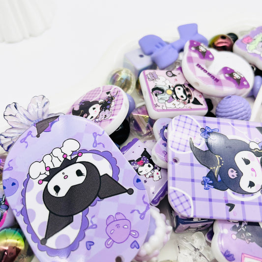 B10パープルクロミミックスビーズ（30種以上入る）