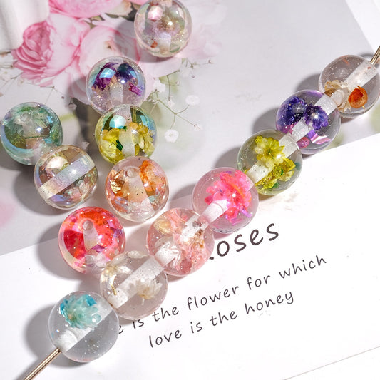 S02金砂桜 透玉ビーズ
