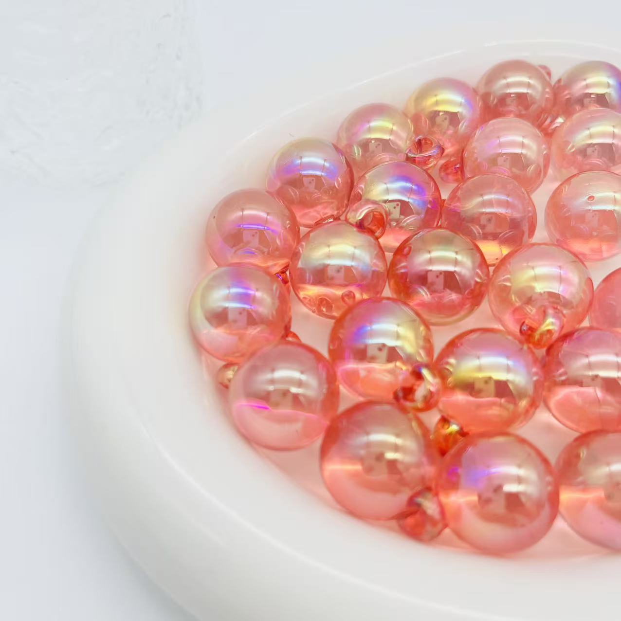 S28虹色の雫 透かしカン付きビーズ(16MM)