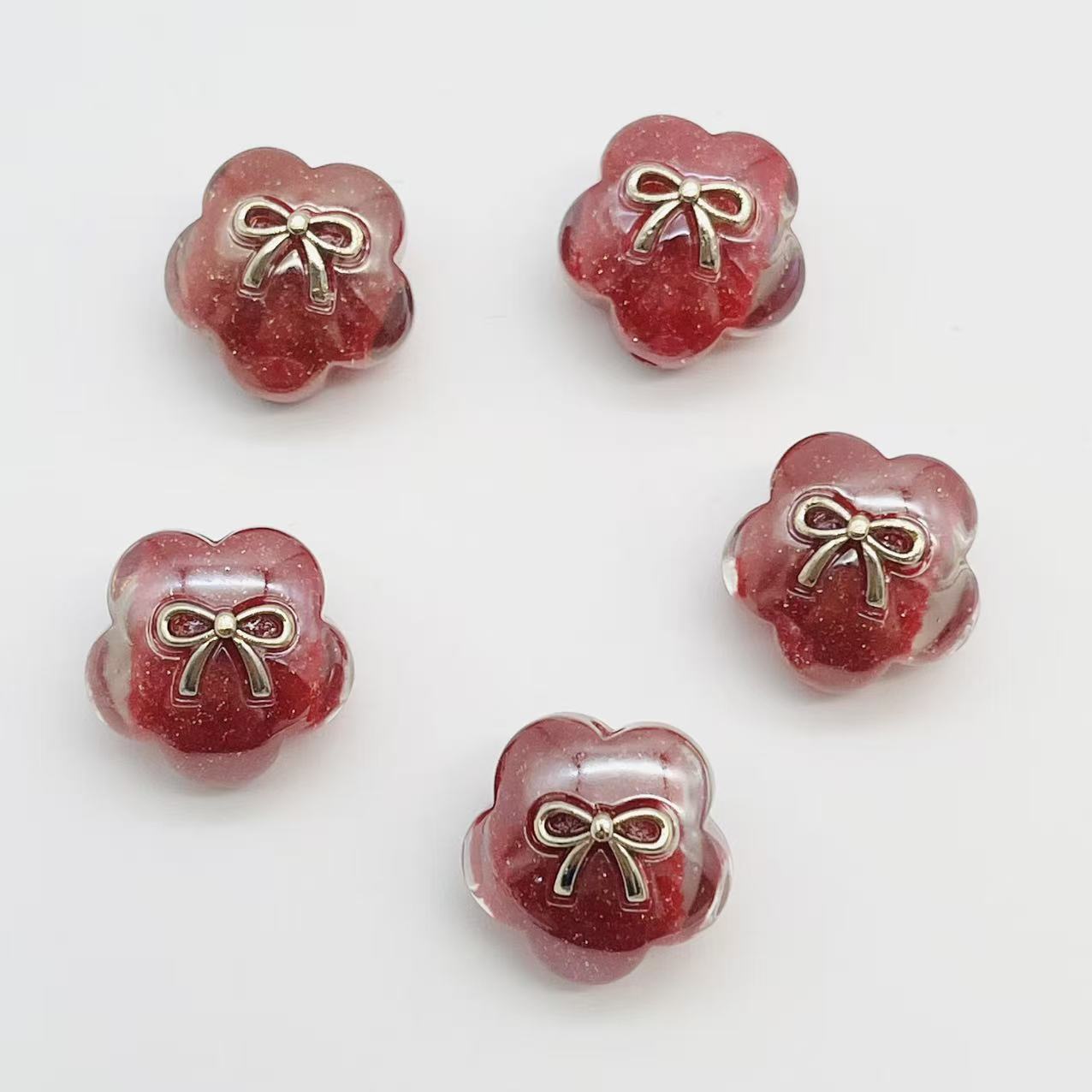 S71きら花ハートリボンビーズ