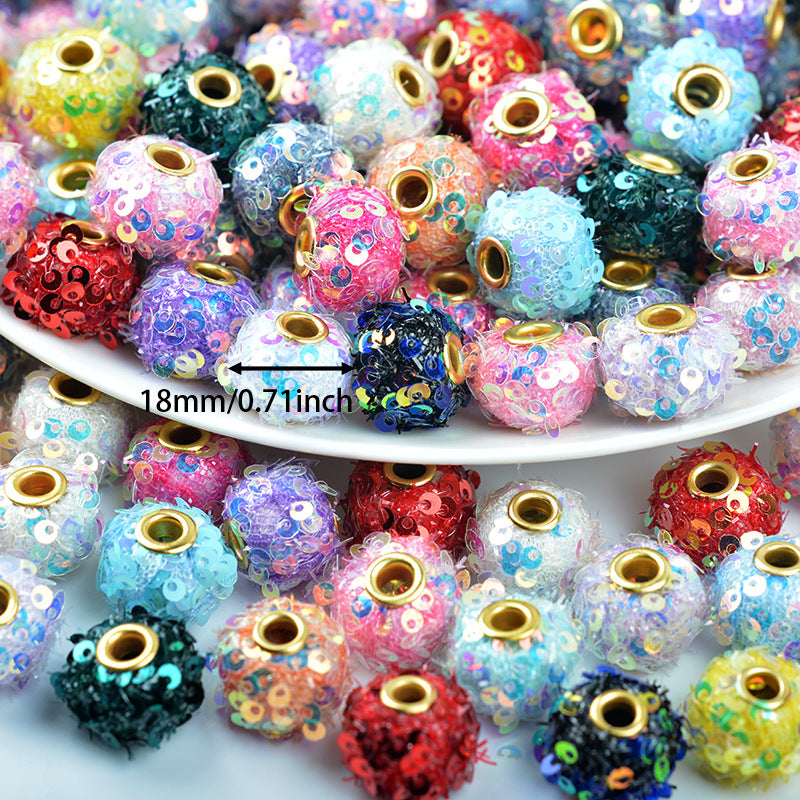 S43輝きストレートホールビーズ