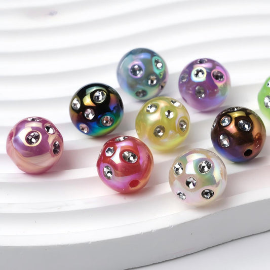 S47キラめくドットストーン アクリルビーズ