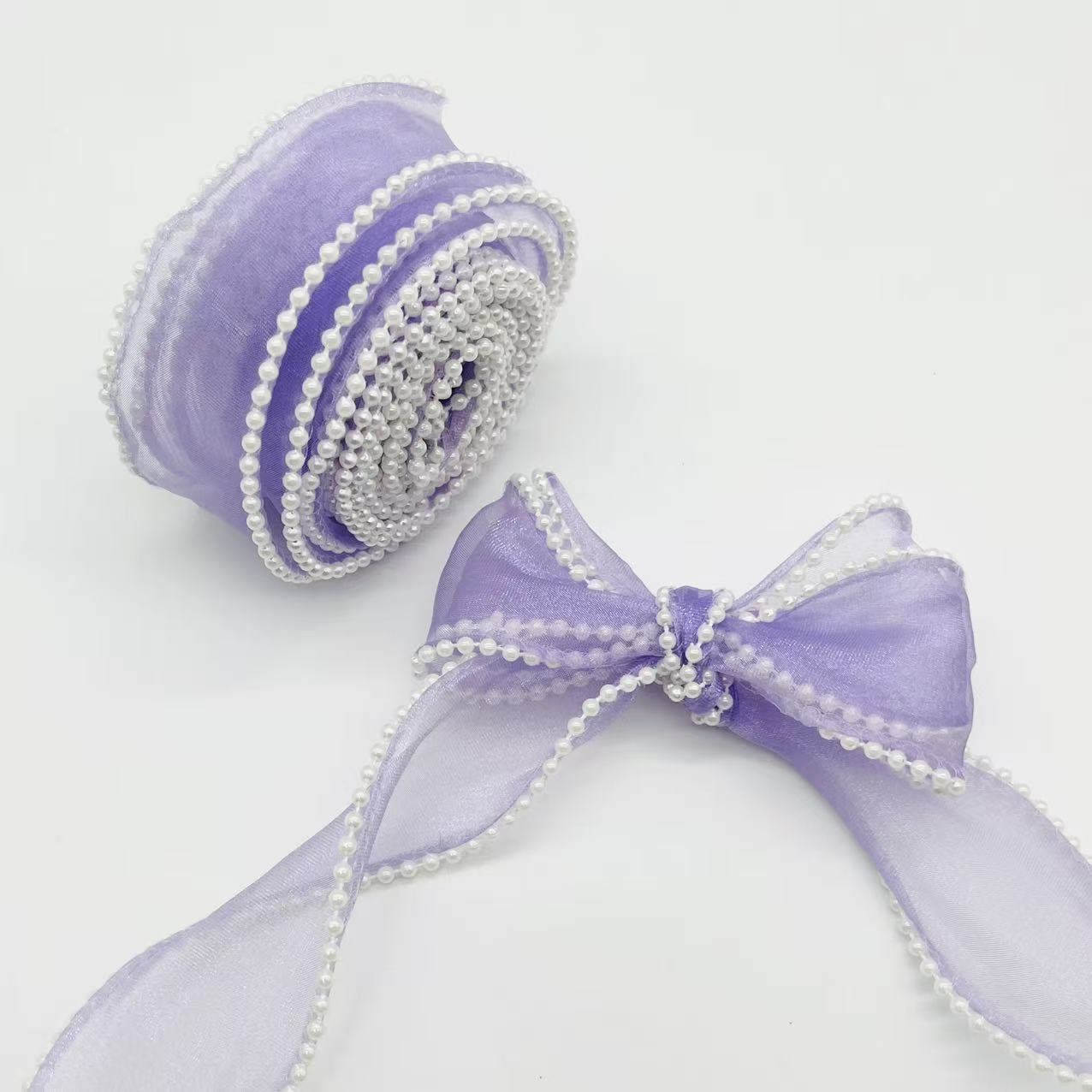 Z14 パール縁取りリボン