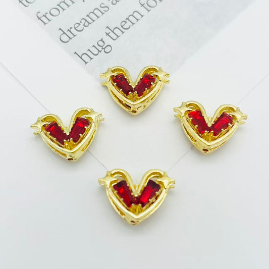 Ｙ52キラキラ ゆがみハートパーツ